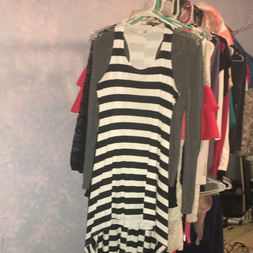 Boutique hi-low mini dress